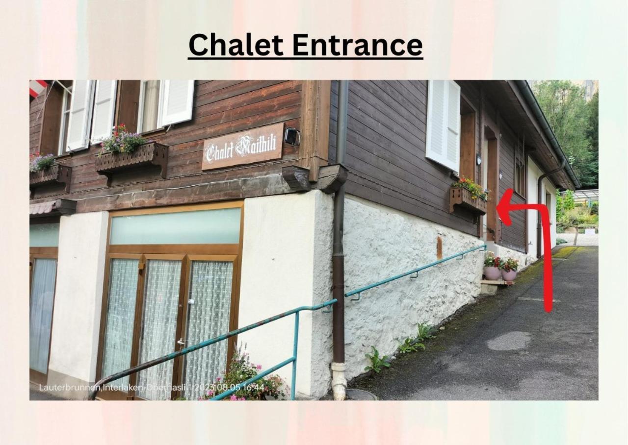 Chalet Maithili Lauterbrunnen -152-Year-Old Majestic Chalet 외부 사진